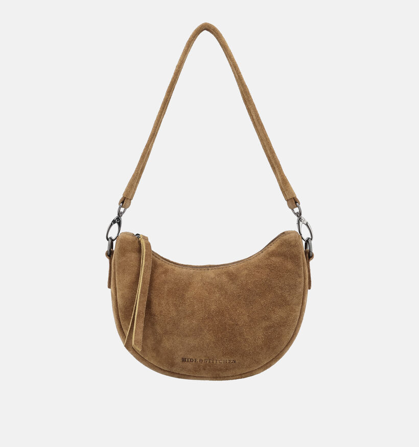 Hide & Stitches Lichtbruine Schoudertas voor dames (374216)