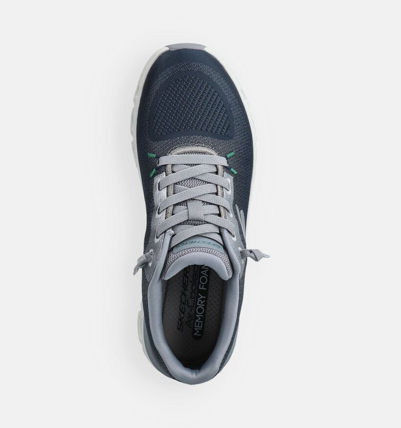 Skechers Glide-Step Pro Waverra Donkergrijze Sneakers voor heren (375628)