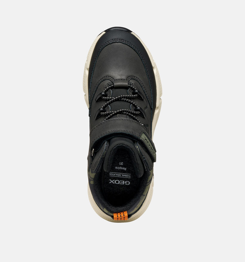 Geox Flexyper Chaussures hautes en Noir pour garçons (361945) - pour semelles orthopédiques