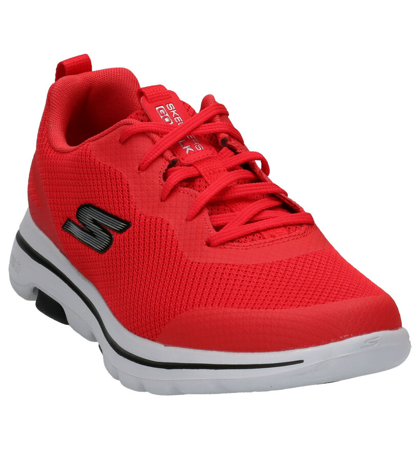 Skechers Go Walk Chaussures de sport en Rouge en simili cuir (272827)