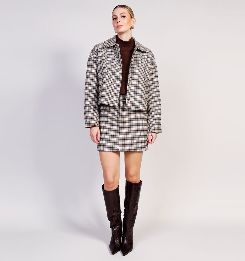 Vila Virafia Manteau court en Marron pour femmes (366142)