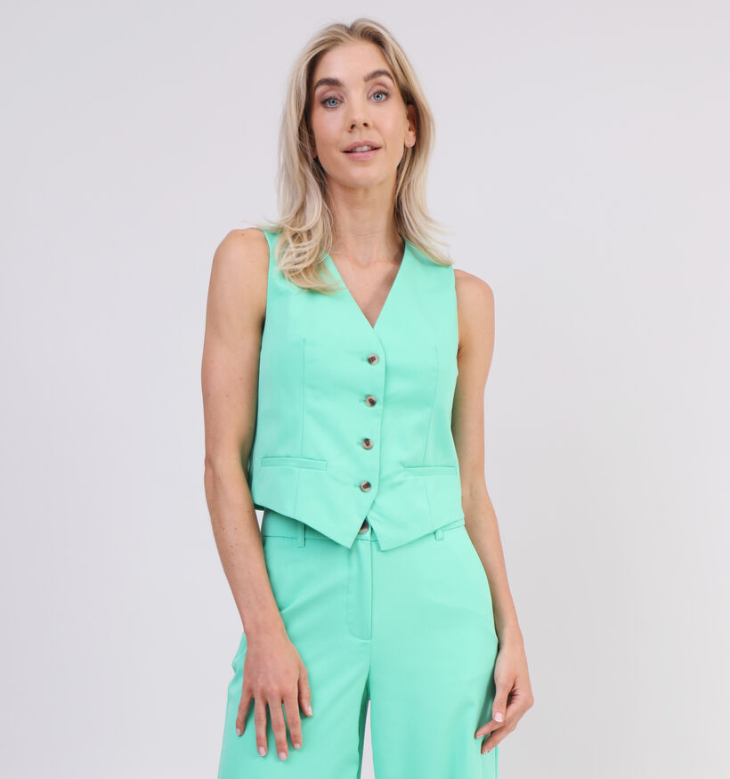 Vero Moda Rikabua Blazer sans manches en Vert pour femmes (327206)