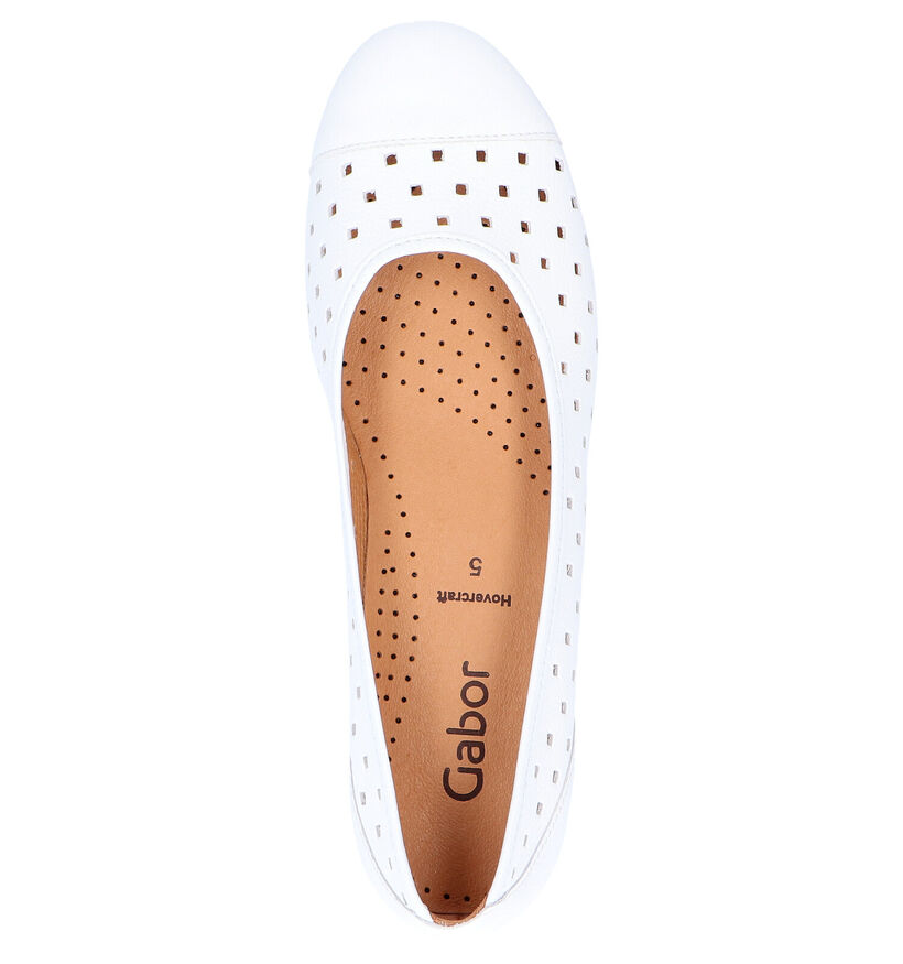 Gabor Hoovercraft Ballerines en Blanc en cuir (271655)