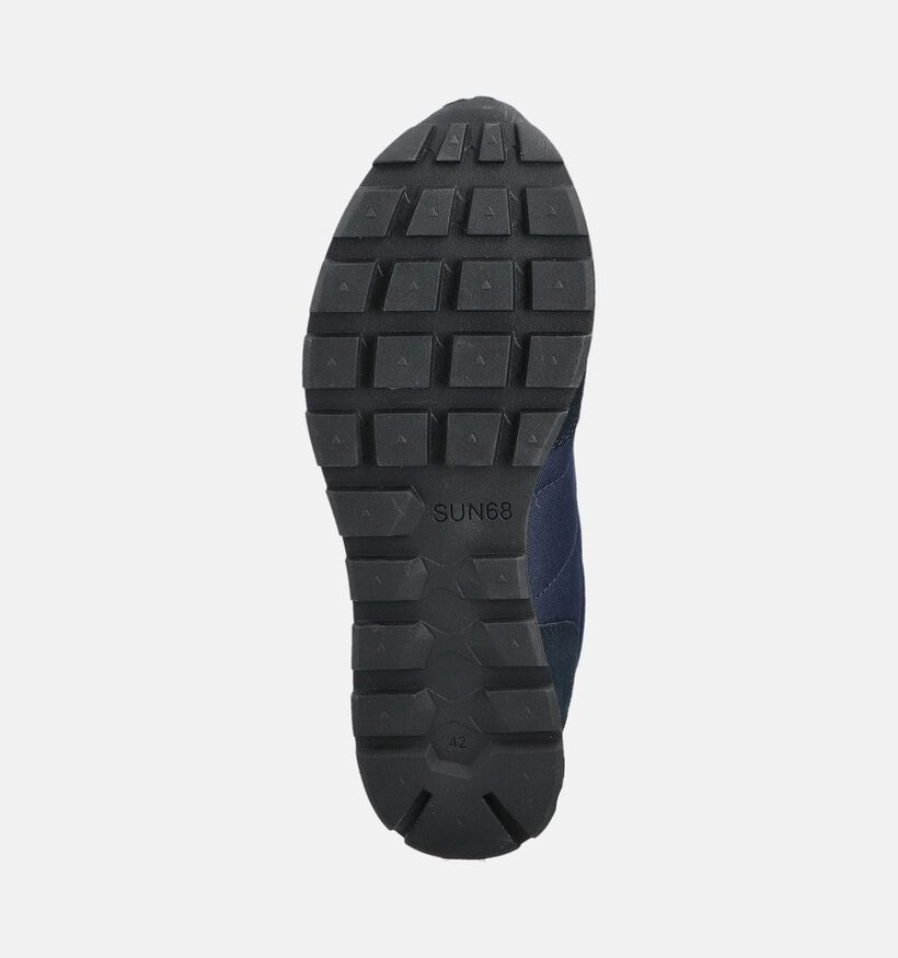 Sun68 Tom Solid Chaussures plates en Bleu pour hommes (361795) - pour semelles orthopédiques