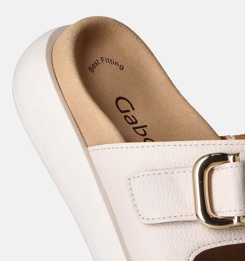 Gabor Ecru Slippers voor steunzolen voor dames (356670) - geschikt voor steunzolen