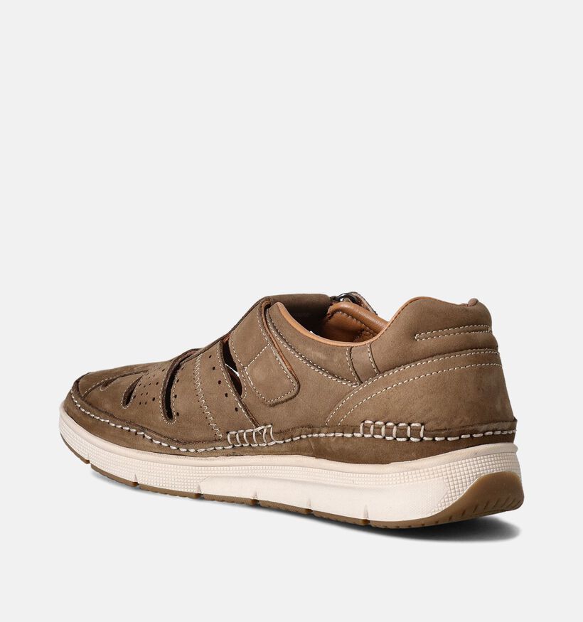 Comfort Plus Roger Taupe Sandalen voor heren (357865)