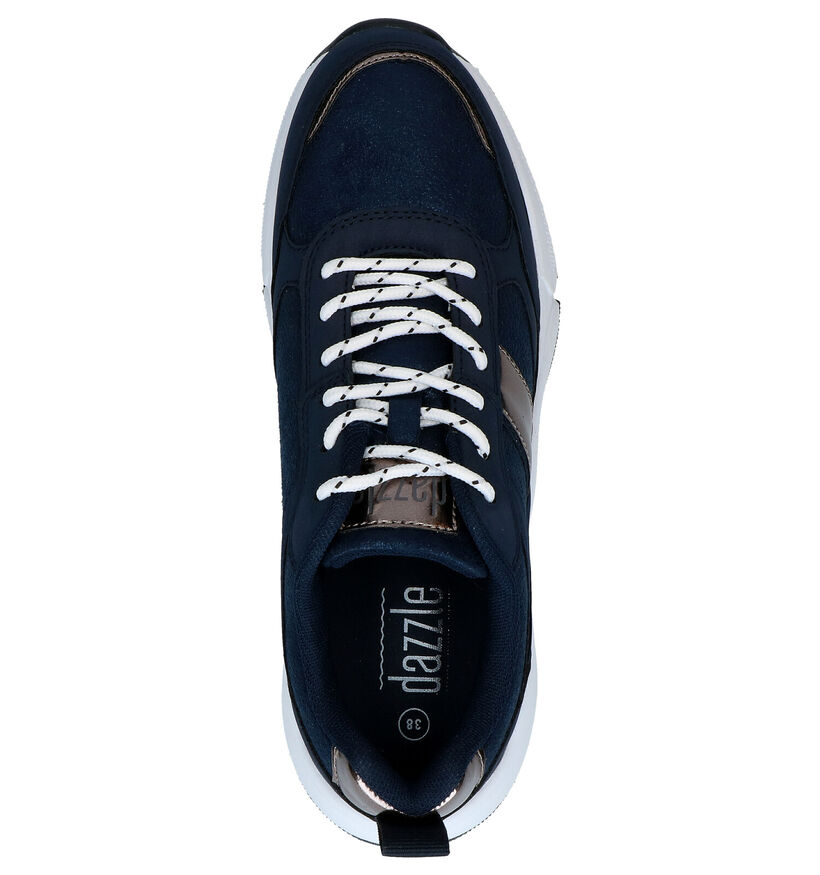 Dazzle Blauwe Sneakers in kunstleer (276490)