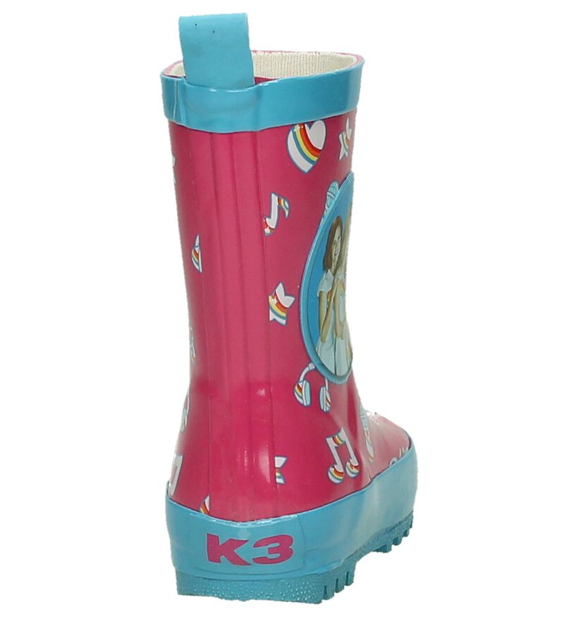 K3 Bottes de pluie en Rose en synthétique (180333)