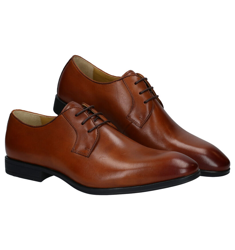 Steptronic Faro Chaussures à lacets en Noir en cuir (283672)