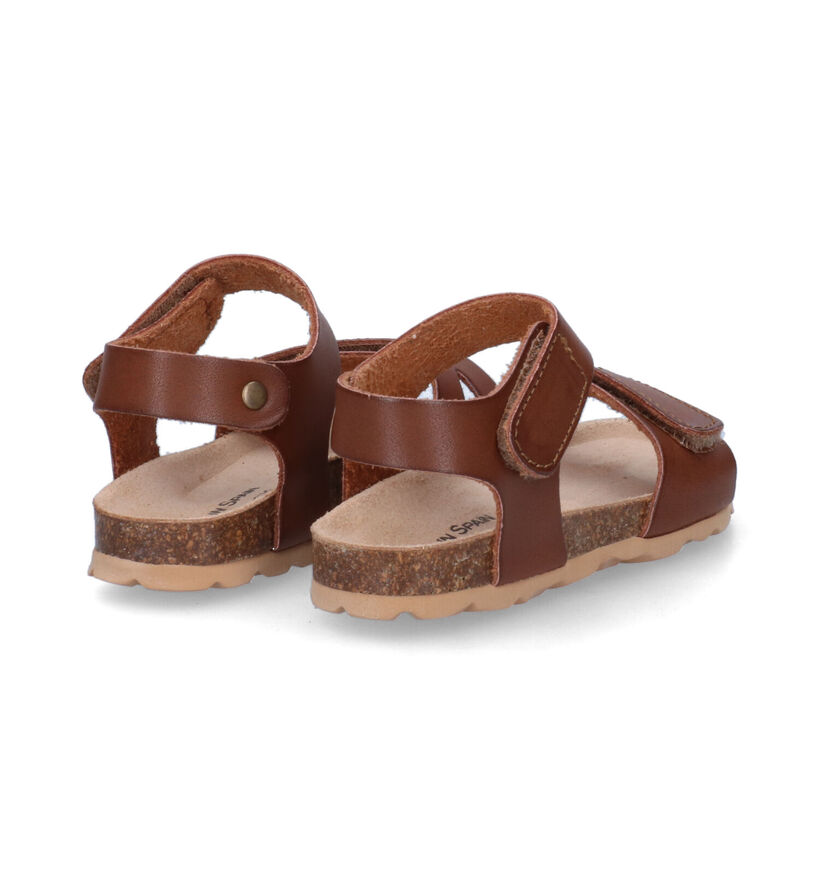 Made in Spain Cognac Sandalen in kunstleer (309242)