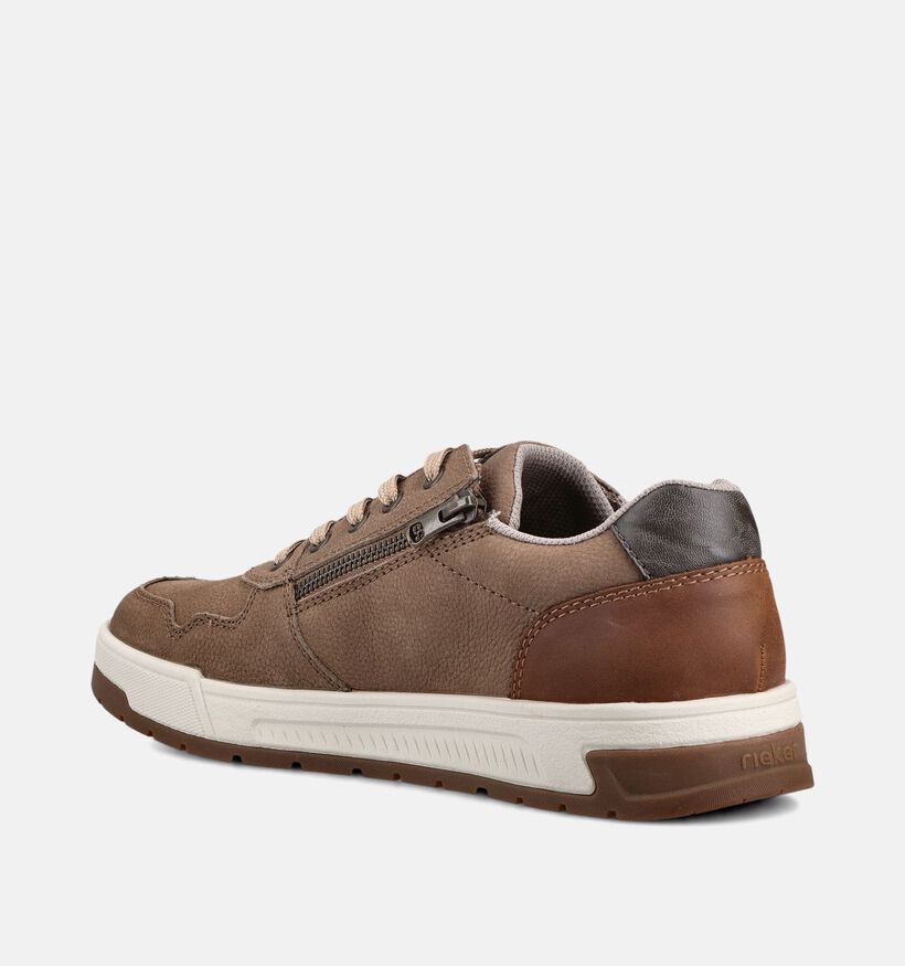 Rieker Baskets basses en Marron pour hommes (367584) - pour semelles orthop&eacute;diques
