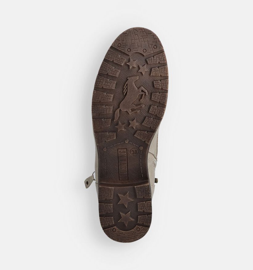 Mustang Boots à lacets en Beige pour femmes (363698)