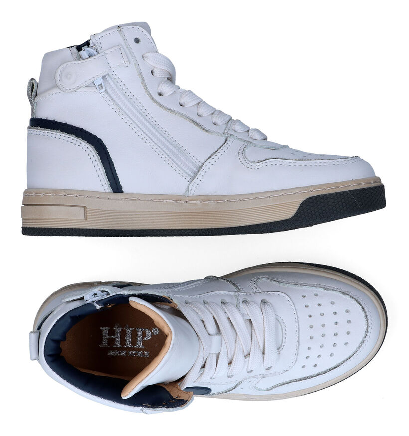 Hip Chaussures hautes en Blanc pour garçons (307875) - pour semelles orthopédiques