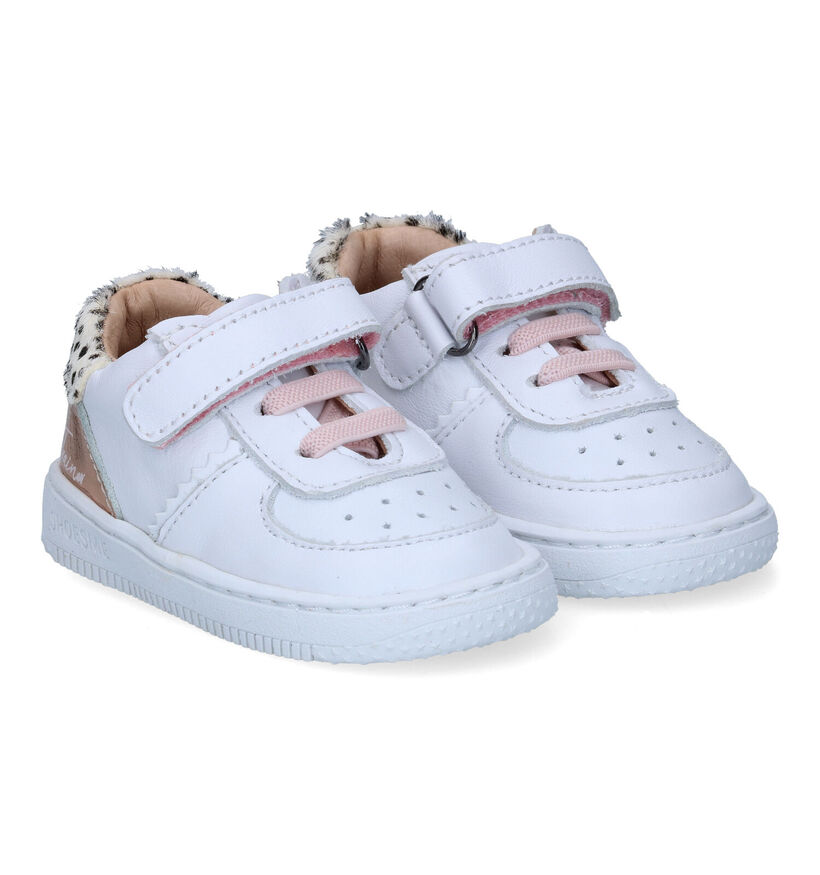 Shoesme Witte Sneakers voor meisjes (320858) - geschikt voor steunzolen