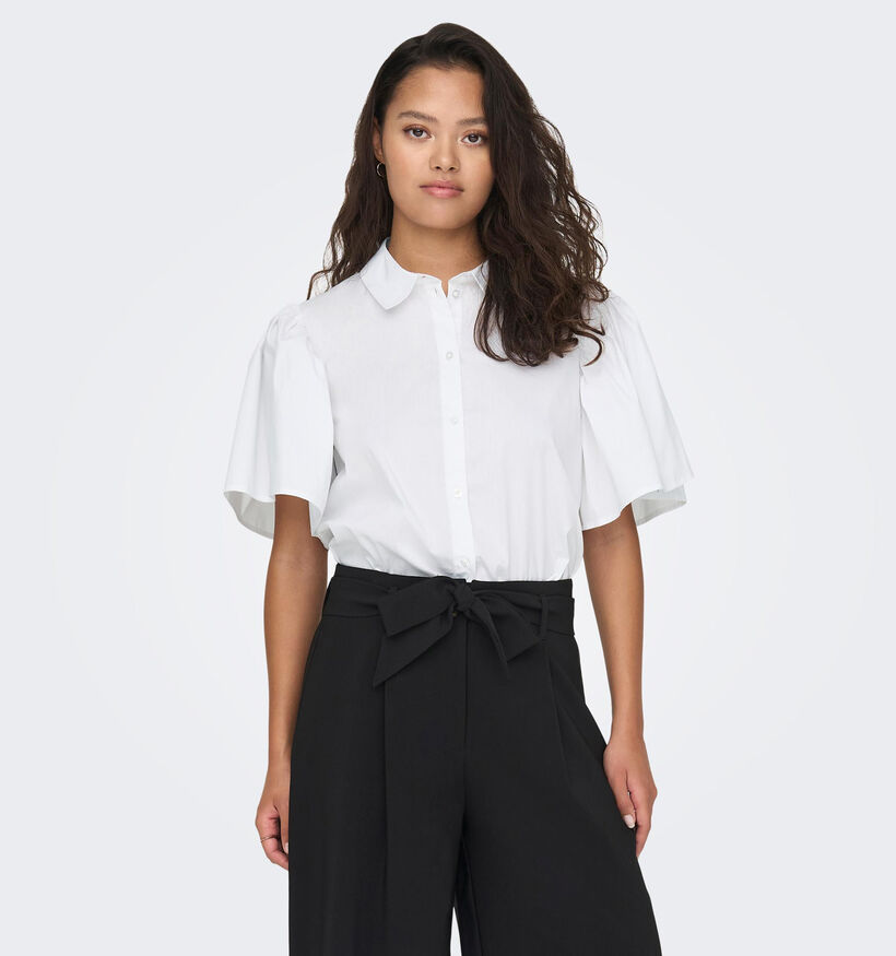 JDY Melanie Witte Blouse met Pofmouwen (327118)