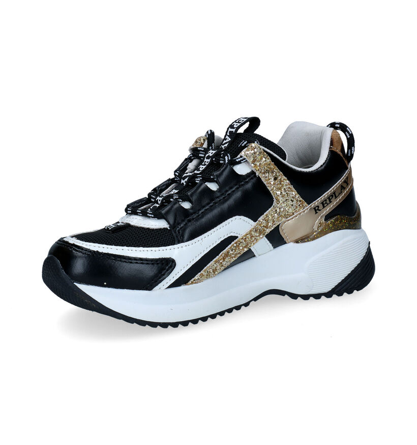 Replay Kumi Baskets en Noir en simili cuir (297586)