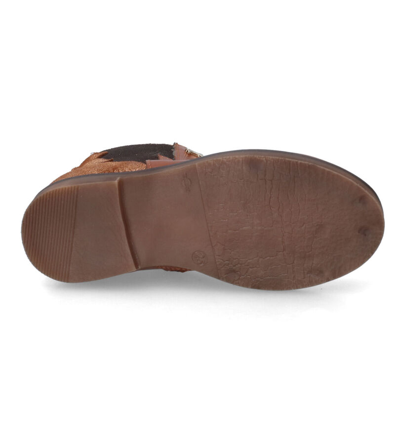 STONES and BONES Bilat Bottes basses en Cognac pour filles (313901) - pour semelles orthopédiques