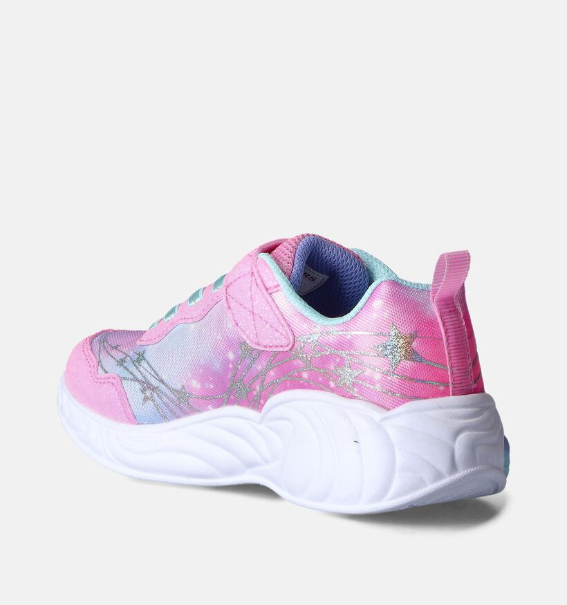 Skechers S-Lights Unicorn Dreams Baskets en Rose pour filles (361538)