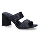 Tamaris Zwarte Slippers in kunstleer (309751)