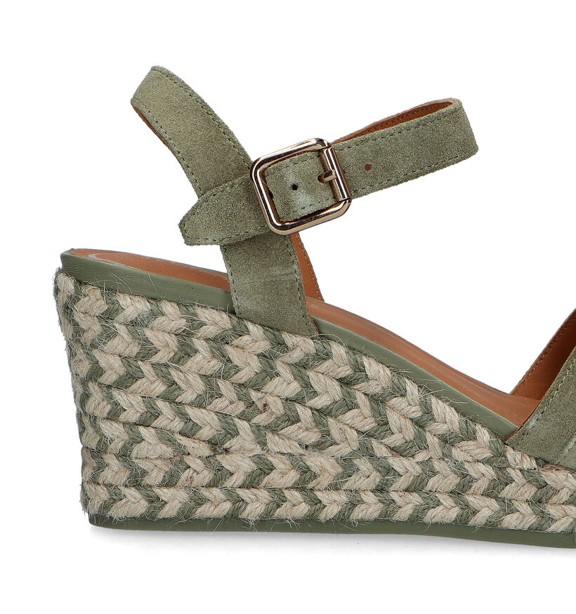 Geox Panarea Groene Sandalen Met Sleehak voor dames (326687)