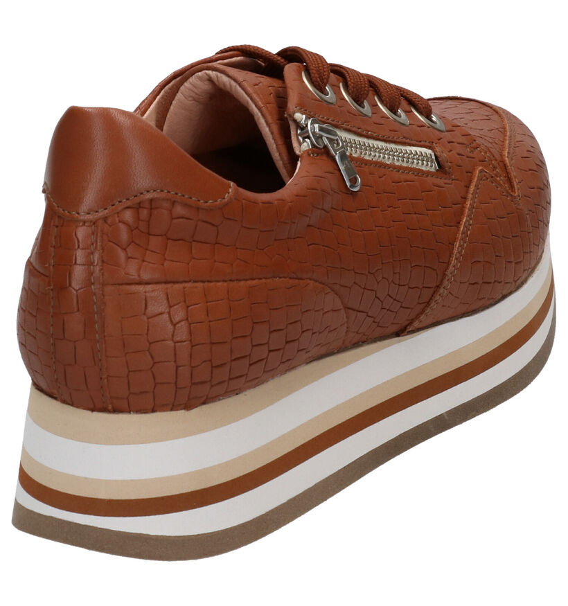 Softwaves Baskets casual en Jaune en cuir (261467)