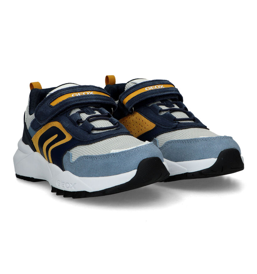 Geox Heevok Chaussures à lacets en Bleu pour garçons (326609) - pour semelles orthopédiques