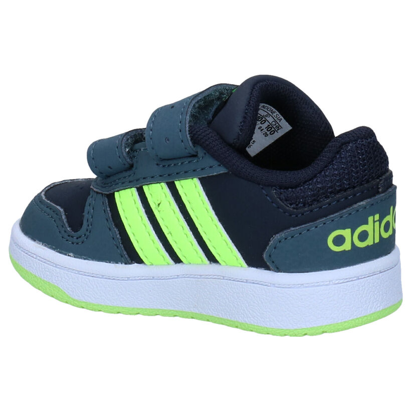 adidas Hoops 2.0 Baskets en Noir en simili cuir (290777)