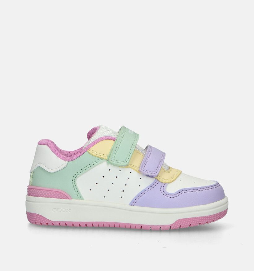 Geox Washiba Witte Sneakers Pastel voor meisjes (351935)