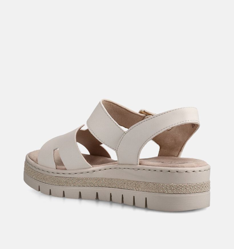 Rieker Ecru Sandalen voor dames (370390)