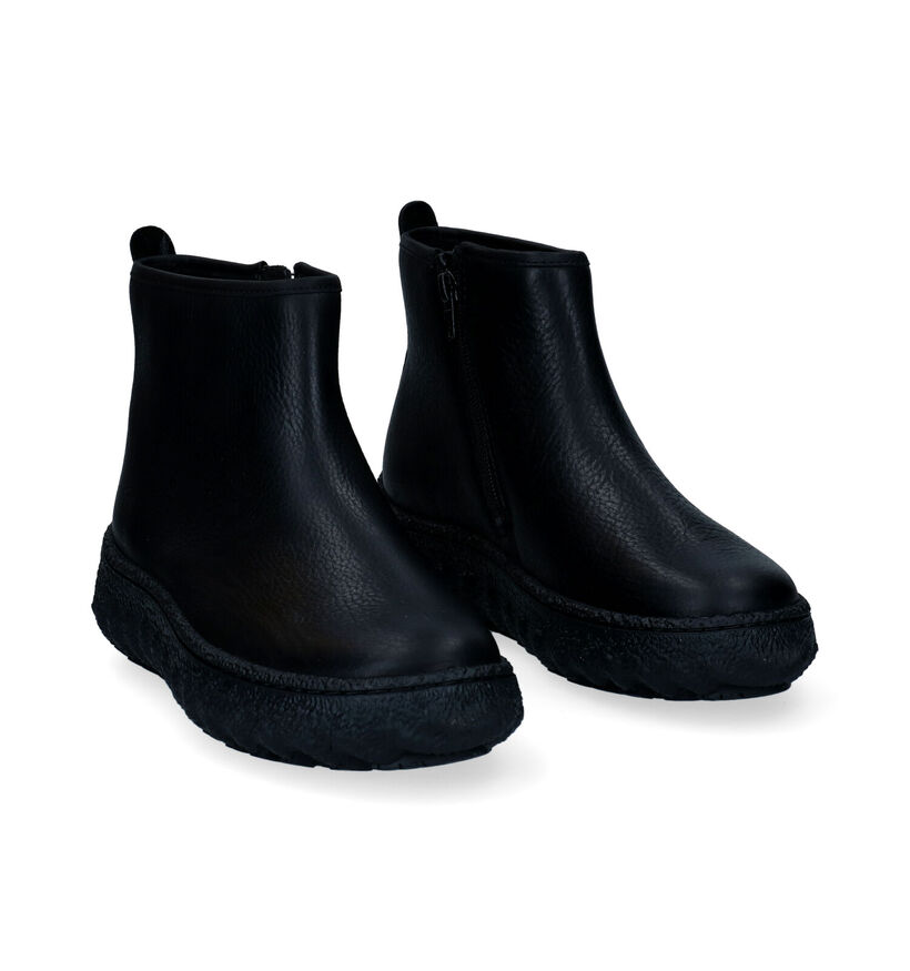 Camper Bottines plates en Noir en cuir (299922)