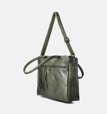 Bear Design Laptoptassen Cognac/Groen