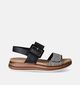 Remonte Zwarte Sandalen voor steunzolen voor dames (354846) - geschikt voor steunzolen