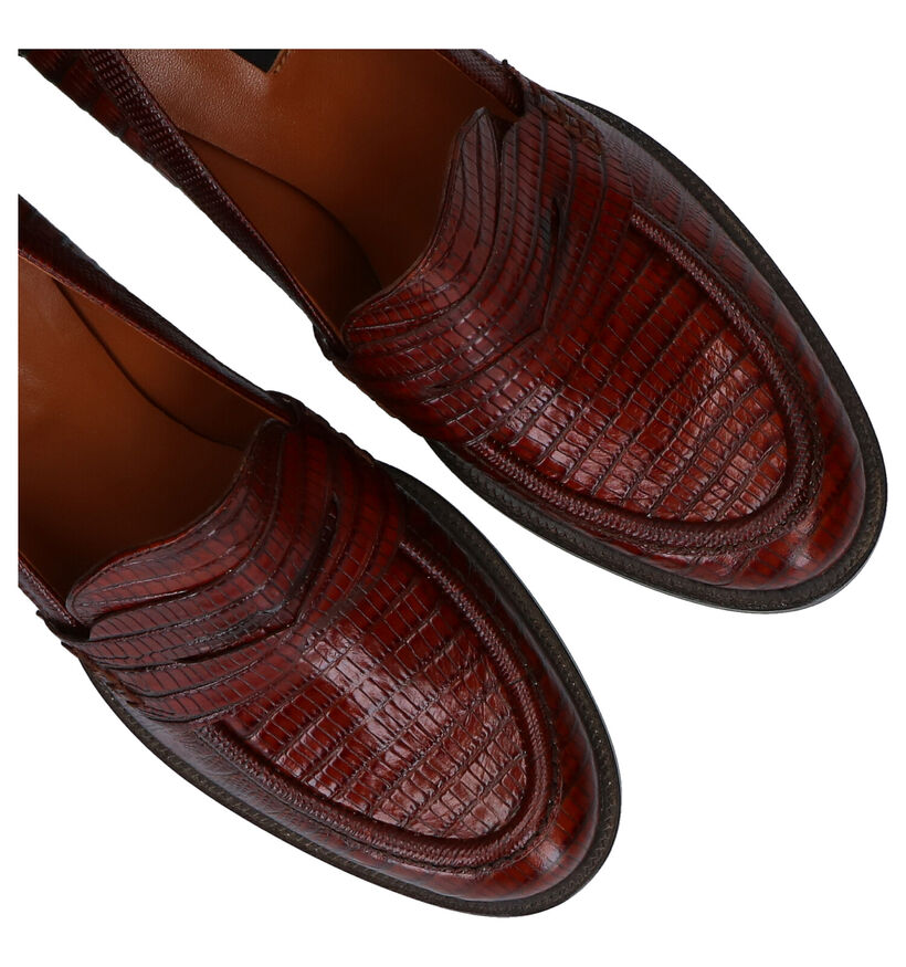 Zinda Escarpins classique en Marron en cuir (283711)