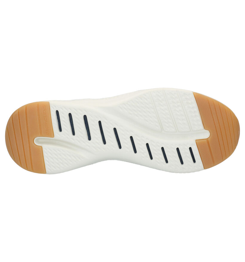 Skechers Baskets slip-on en Bleu foncé en textile (272822)