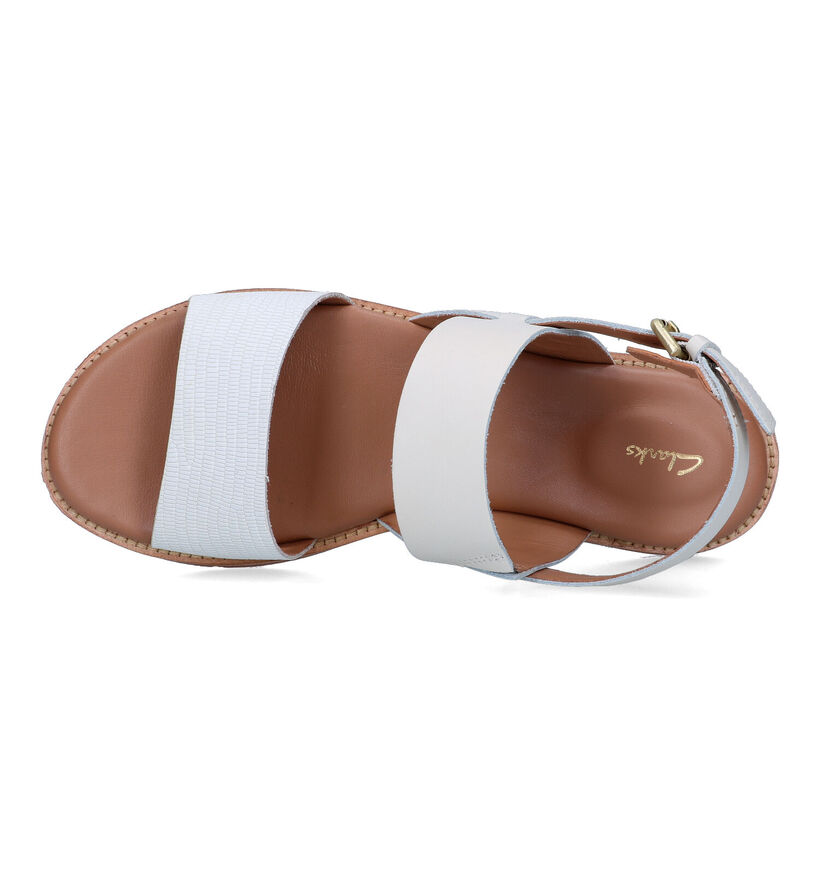 Clarks Karsea Strap Witte Sandalen voor dames (321772)