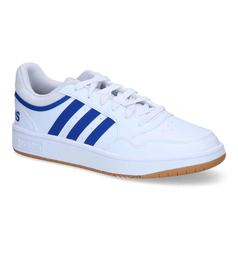 adidas Hoops 3.0 Witte Sneakers in kunstleer (319011)