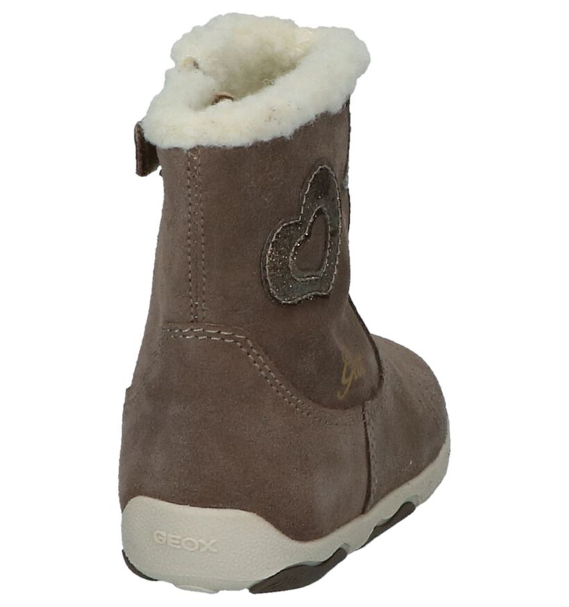 Geox Bottes basses en Taupe en daim (200290)