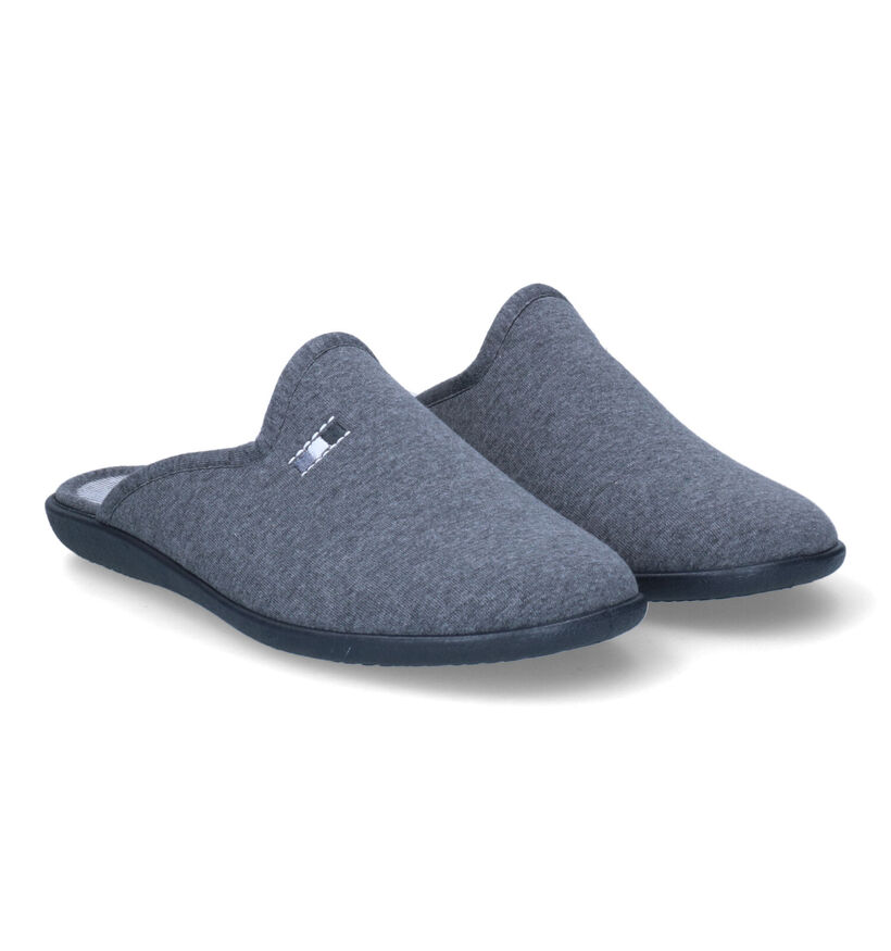 Torfs Home Pantoufles ouvertes en Gris pour hommes (308631)