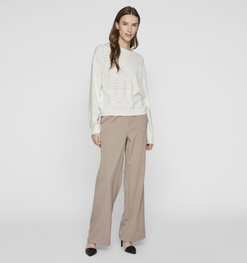 Vila Ril Witte Trui voor dames (351732)