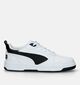 Puma Rebound V6 Witte Sneakers voor meisjes, jongens (326362) - geschikt voor steunzolen