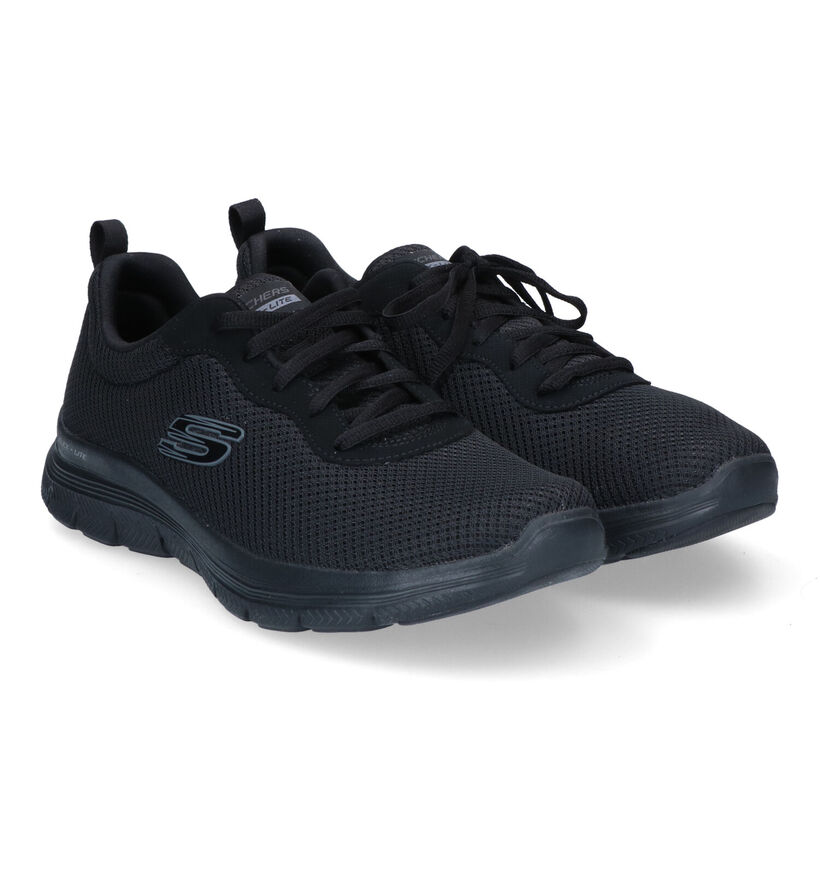 Skechers Flex Appeal 4.0 Zwarte Sneakers voor dames (310633)