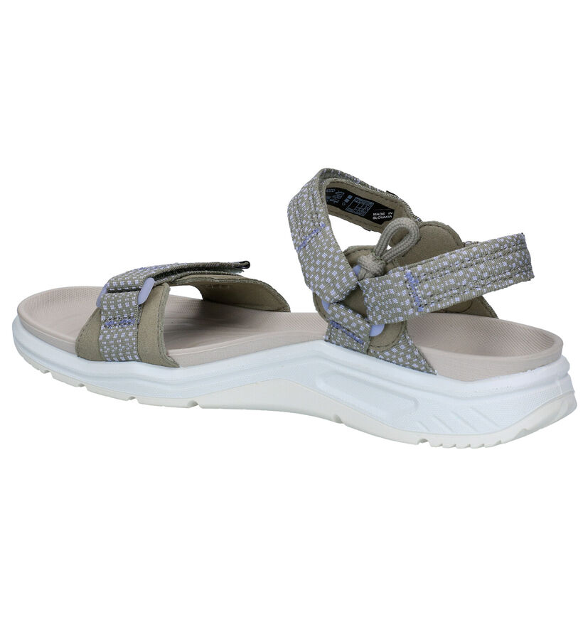 ECCO x-trinsic Kaki Sandalen in stof (287293)