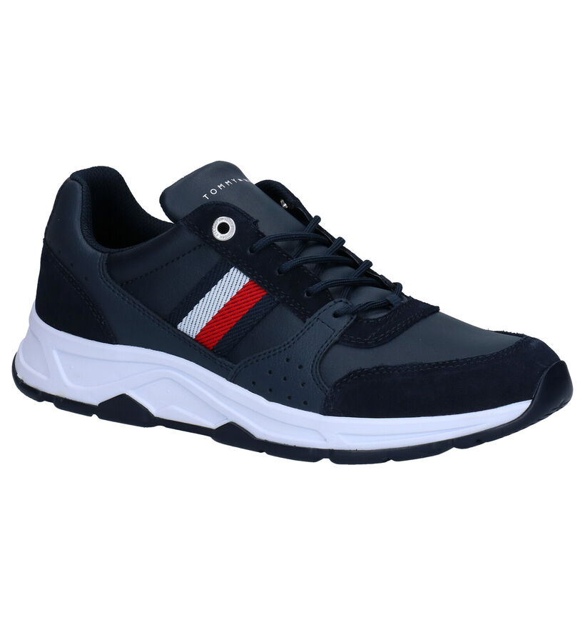 Tommy Hilfiger Witte Veterschoenen in daim (279964)