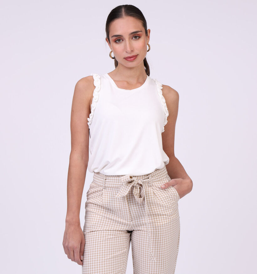 Mexx Sleeveless ruffle Zwarte Top (313281)