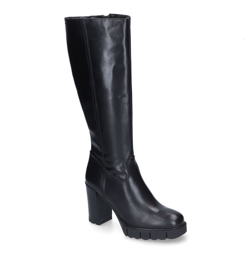 Tamaris Bottes hautes en Noir en cuir (315401)