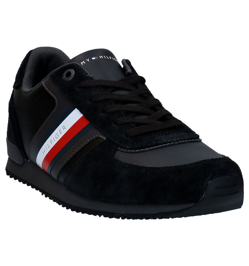 Tommy Hilfiger Iconic Blauwe Veterschoenen in daim (279957)