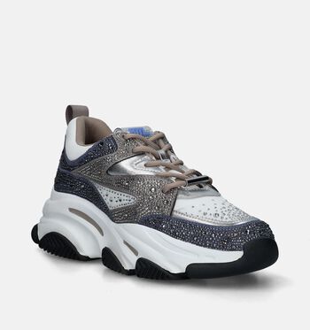 Steve Madden Baskets Taupe/Bleu/Rose