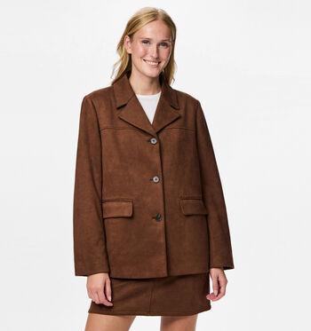 Korte jas bruin Pieces Jassen Bruin