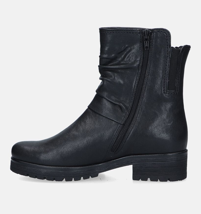 Gabor Zwarte Biker boots voor dames (331190) - geschikt voor steunzolen