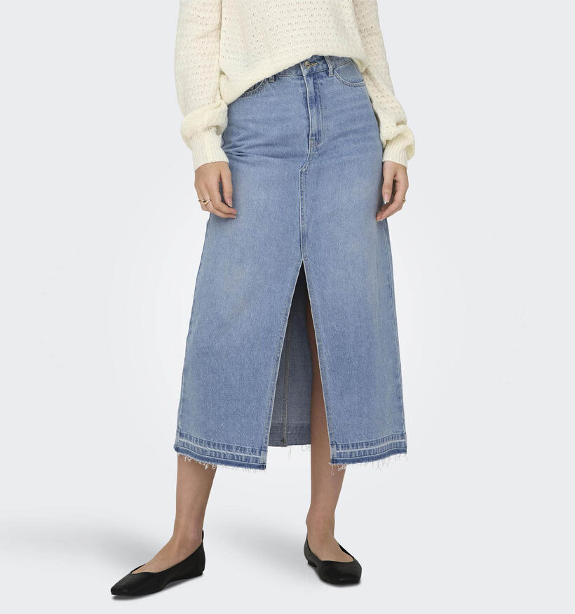 JDY Bella Jupe longue en jeans en Bleu pour femmes (337593)